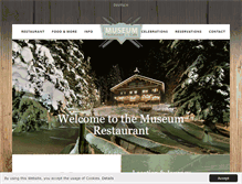 Tablet Screenshot of museum-restaurant.at